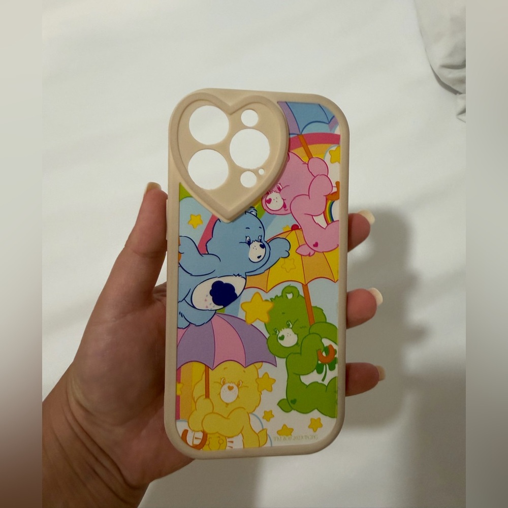 Colorful Care Bear Design Phone Case - iPhone 15 Pro Max